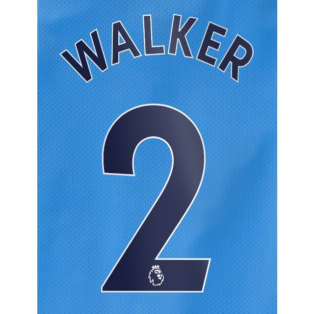 Manchester City 2020/21 Home Walker #2 Jersey Name Set