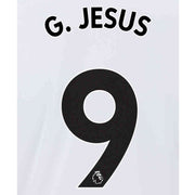 Manchester City 2021/22 Away G. Jesus #9 Jersey Name Set-Black (Main)