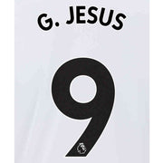 Manchester City 2021/22 Away G. Jesus #9 Jersey Name Set-Black