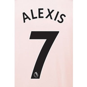 Man United 2018/19 Away Alexis #7 Jersey Name Set