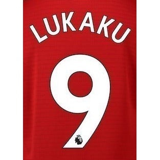 Man United 2018/19 Home Lukaku #9 Jersey Name Set