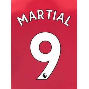 Man United 2019/22 Home Martial #9 Jersey Name Set