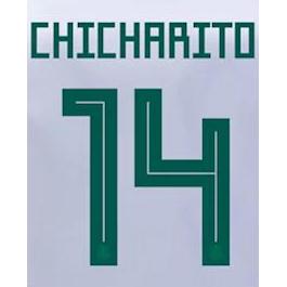 Mexico 2018 Away Chicharito #14 Jersey Name Set