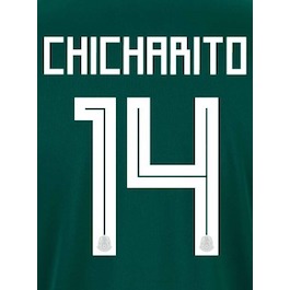 Mexico 2018 Home Chicharito #14 Jersey Name Set