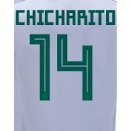 Mexico 2018 Youth Away Chicharito #14 Jersey Name Set
