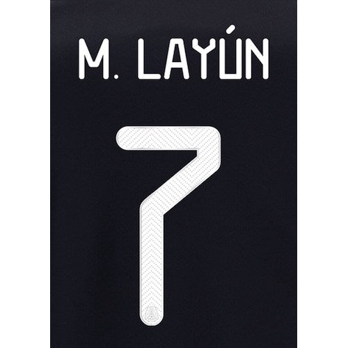 Mexico 2019/20 Home M. Layun #7 Jersey Name Set