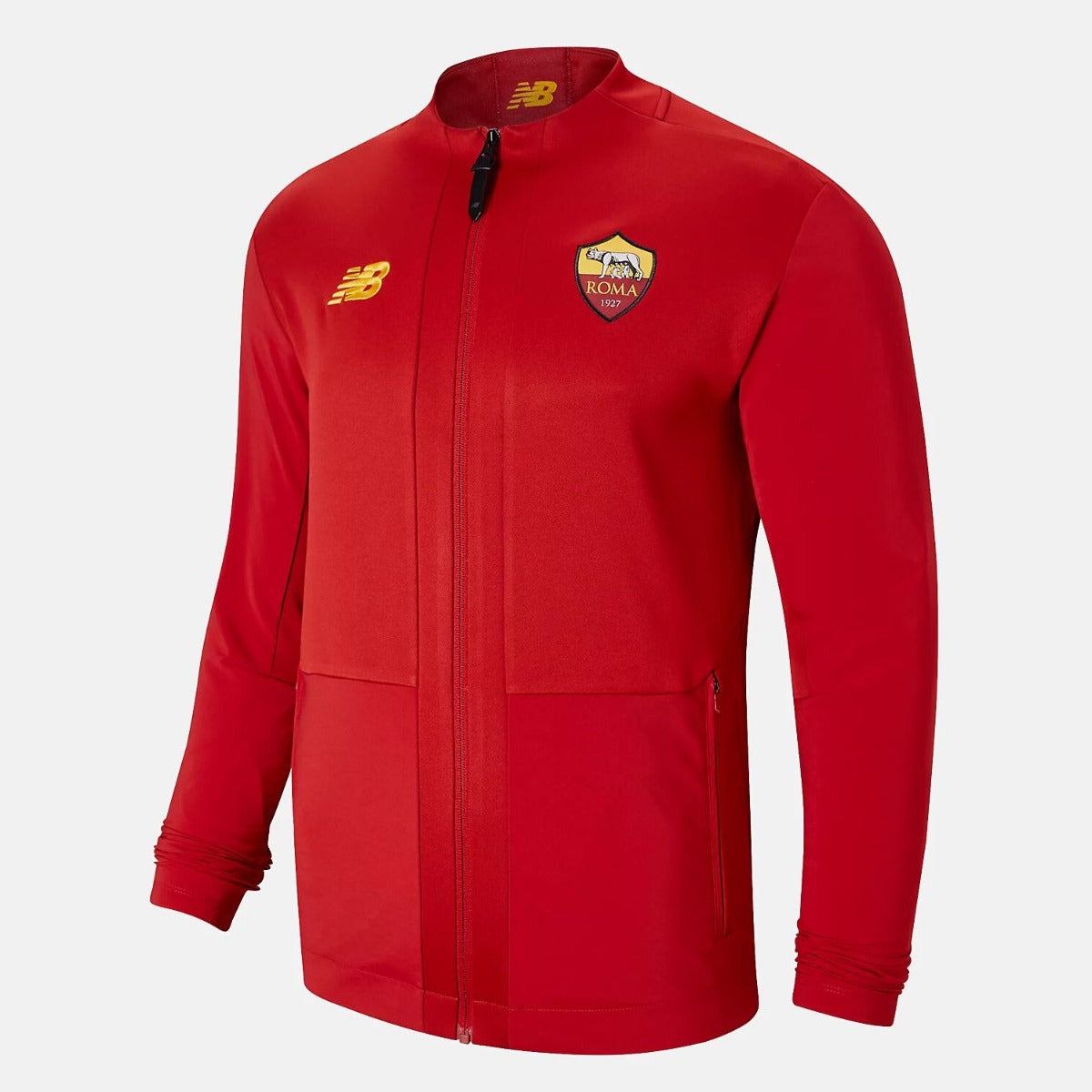 New Balance 2021-22 Roma Pre-Game Jacket  - Red (Front)