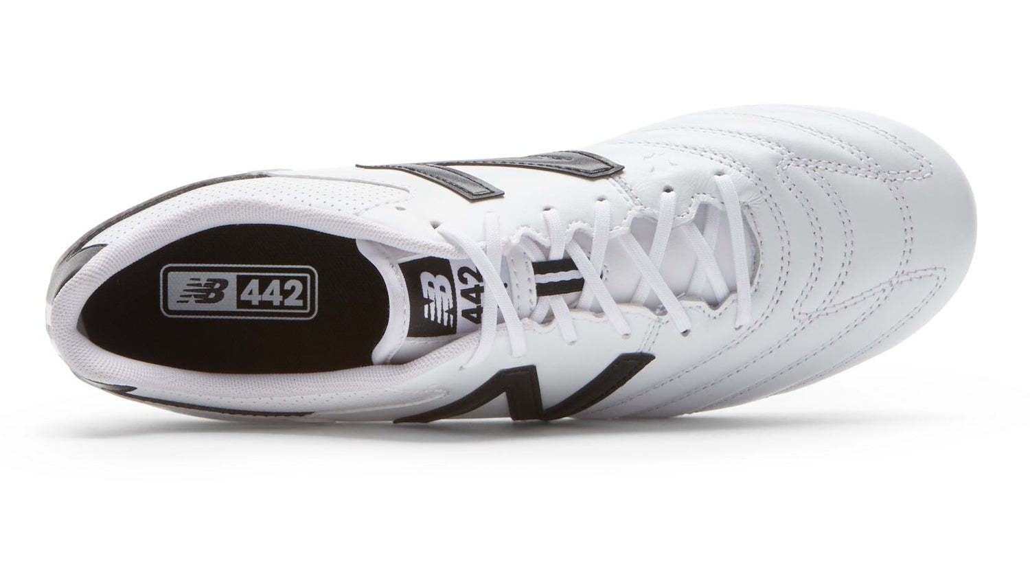 New Balance 442 Team FG 2E Wide - White-Black