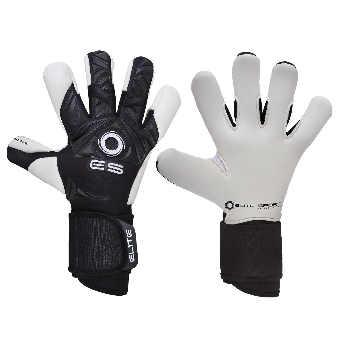 Elite Sport 2022 Neo Combi Goalkeeper Glove - Black-White (Pair)