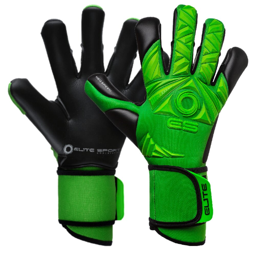 Elite Sport Neo Green Goalkeeper Glove - Green (Pair)