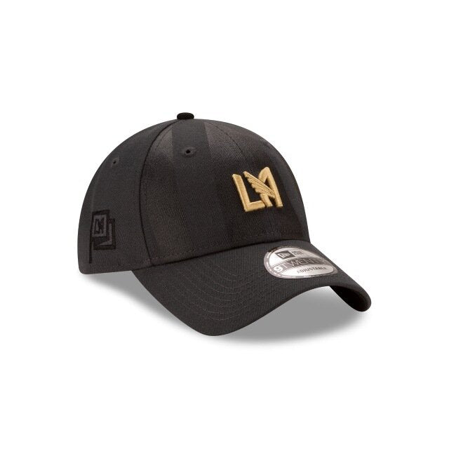 New Era LAFC Jersey Hook 920  Adjustable Hat - Dark Grey-Black (Diagonal 2)