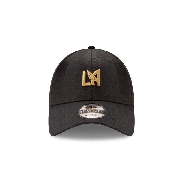 New Era LAFC Jersey Hook 920  Adjustable Hat - Dark Grey-Black (Front)
