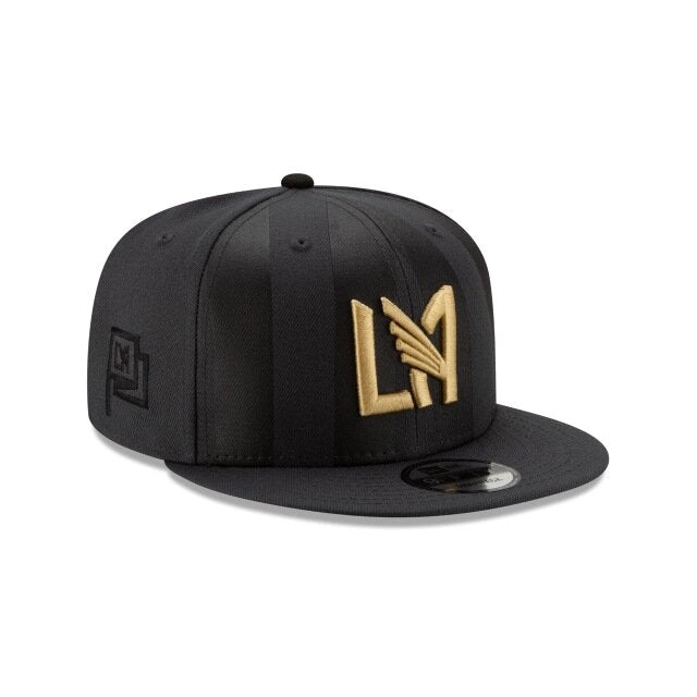 New Era LAFC Jersey Hook 950 Snapback Hat - Dark Grey-Black (Diagonal 2)