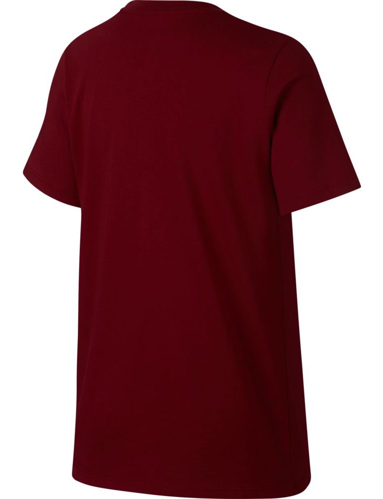 Nike 2018-19 Barcelona Evergreen Crest Boys Tee-Red