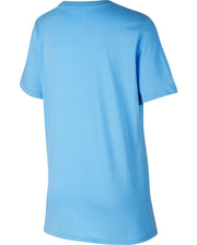 Nike 2018-19 Manchester City Evergreen Crest Youth Tee-Blue