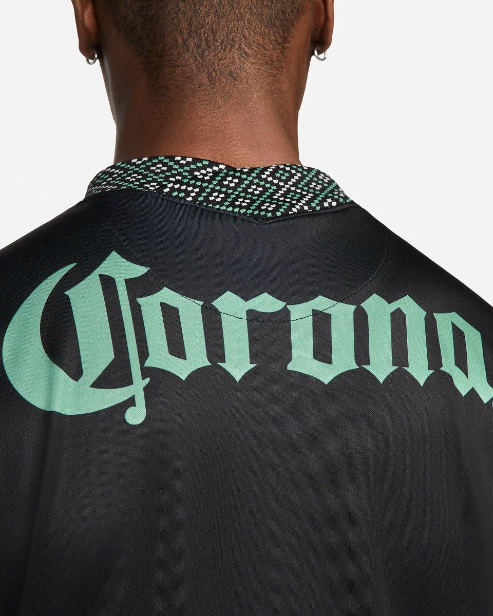 Nike 2021-22 Club America Stadium Third Jersey - Black-Healing Jade (Detail 2)