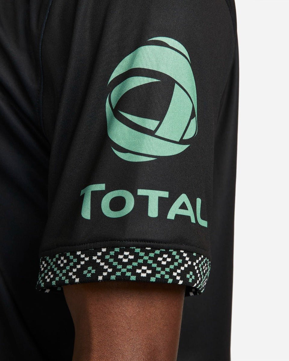 Nike 2021-22 Club America Stadium Third Jersey - Black-Healing Jade (Detail 3)