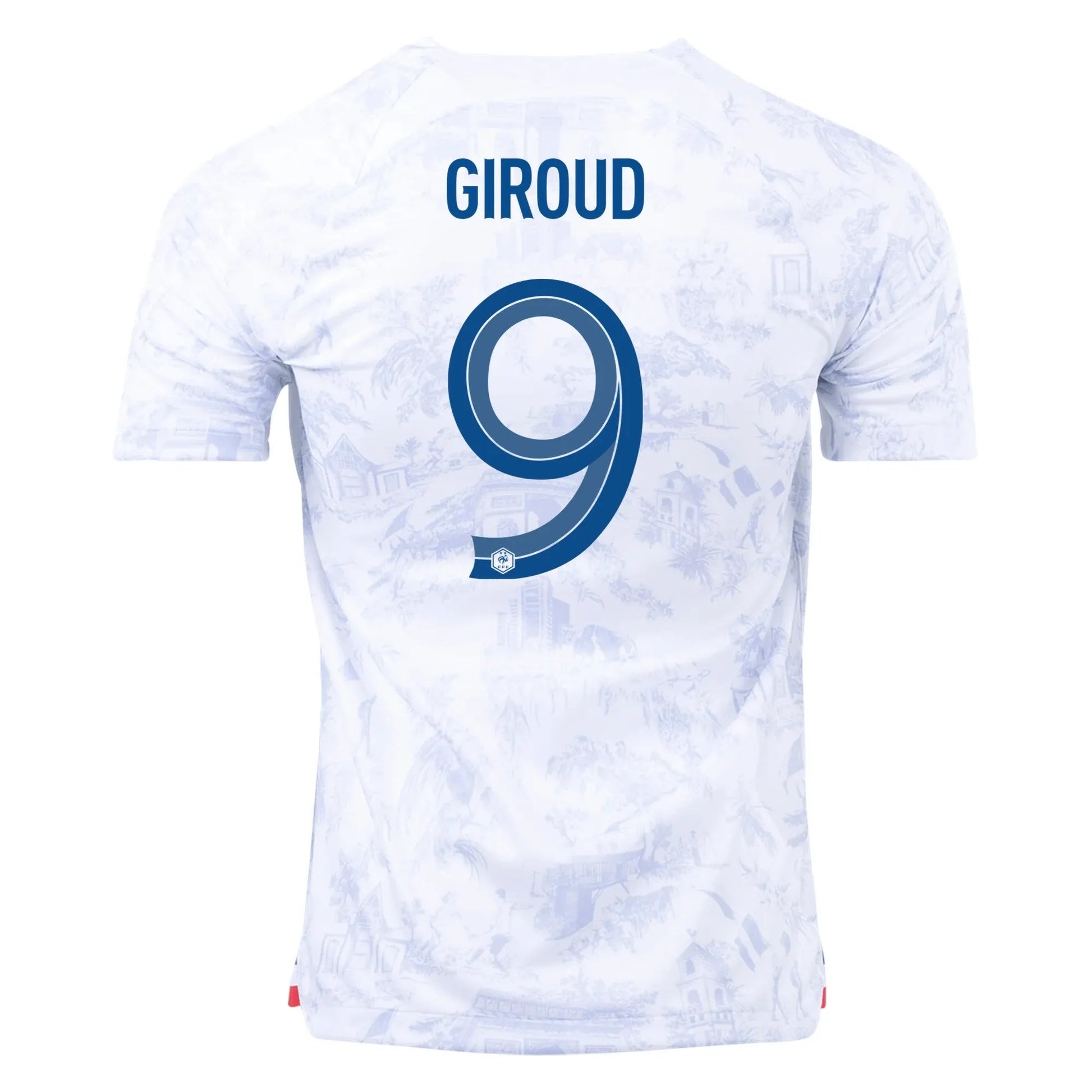 Nike 2022-23 France Away Jersey - White-Royal