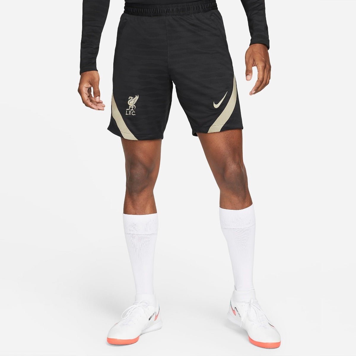 Nike 2022 Liverpool DF Strike Shorts KZ - Black-Mystic Stone