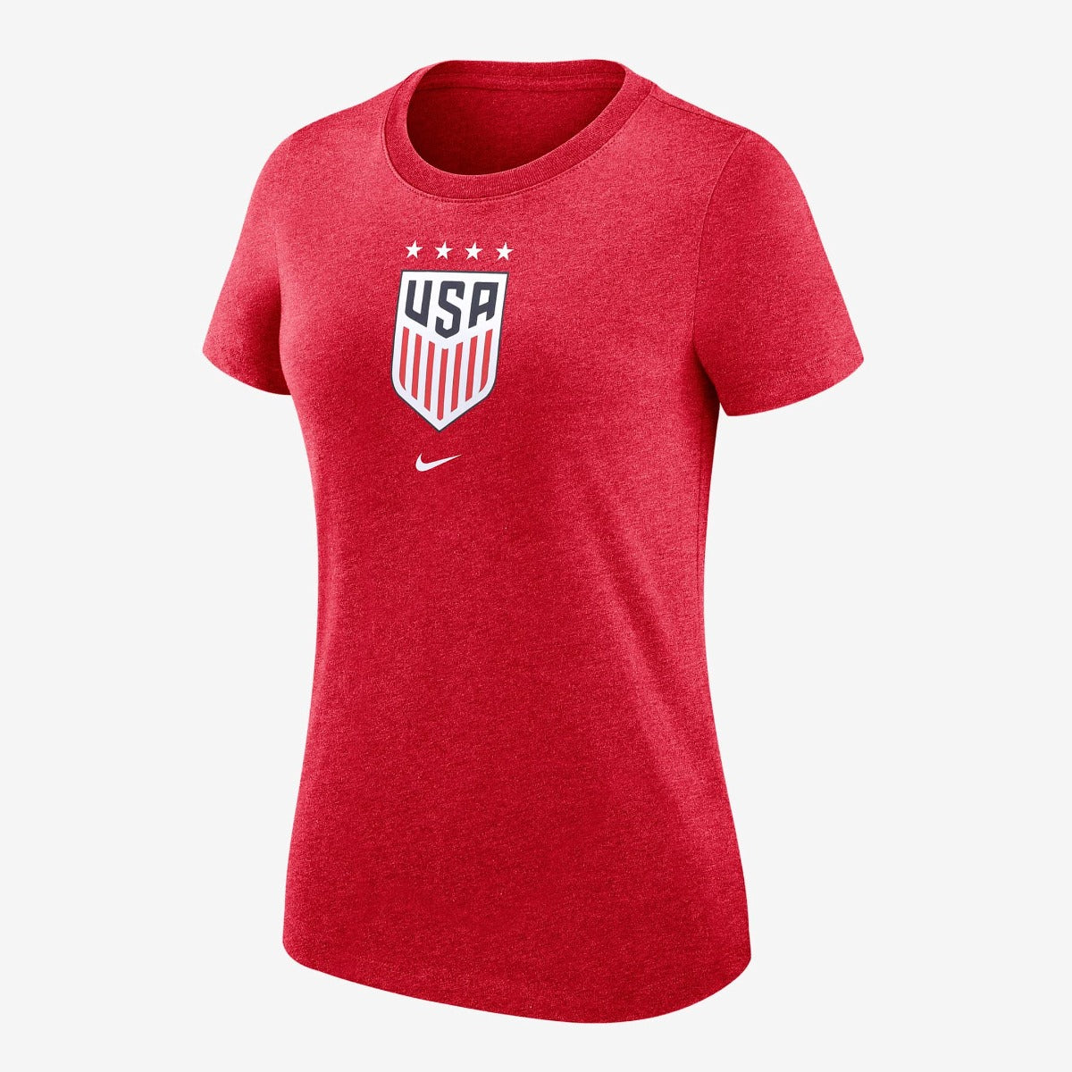 Nike 2022 Womens USA 4 Star Crest Tee - Red (Front)