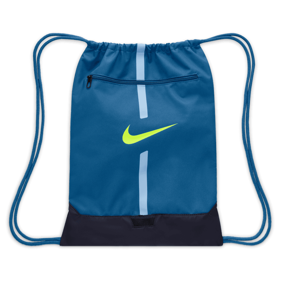 Nike 22-23 Academy Gymsack - Marina Blue-Volt (Front)