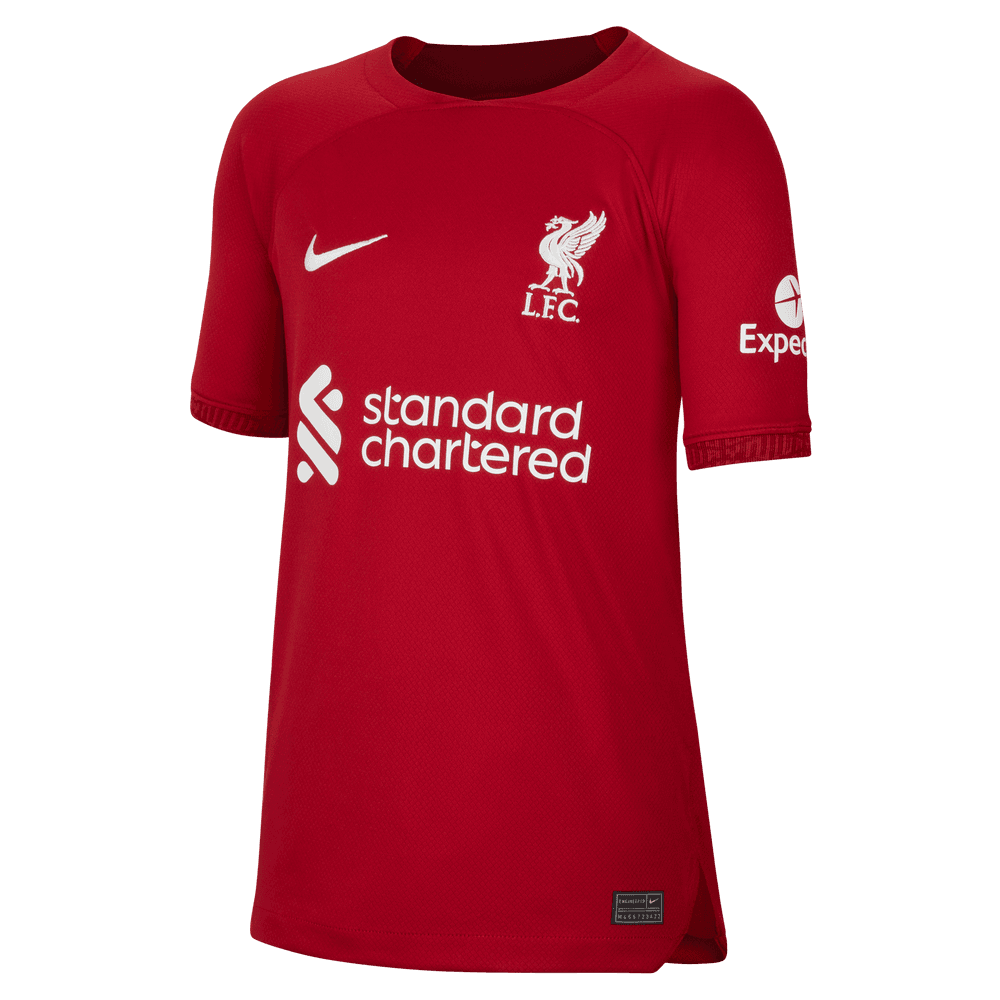 Nike 22-23 Liverpool FC Youth Home Jersey - Red-White