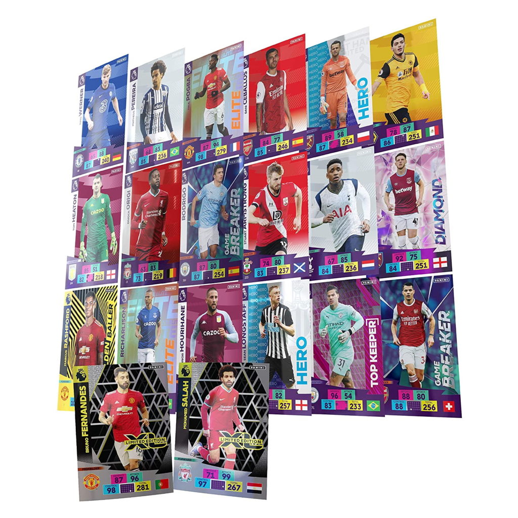 2020-21 Panini Adrenalyn Premier League Cards Packets (6 Cards EA)