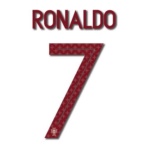 Portugal 2018 Ronaldo Away #7 Jersey Name Set