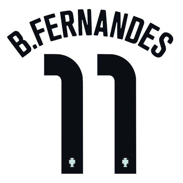Portugal 2020/21 Away B. Fernandes #11 Jersey Name Set