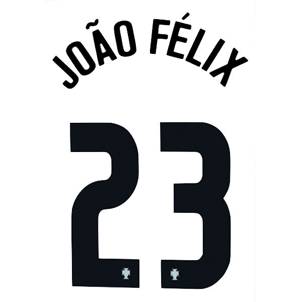 Portugal 2020/21 Away Joao Felix #23 Jersey Name Set