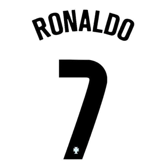 Portugal 2020/21 Away Ronaldo 7 Jersey Name Set