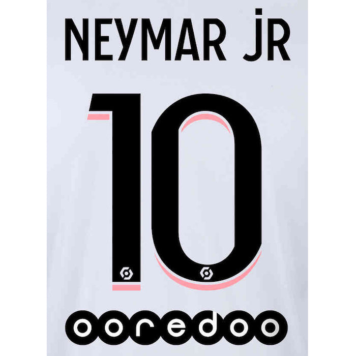 PSG 2021/22 Away Neymar Jr #10 YOUTH Jersey Name Set (Main)
