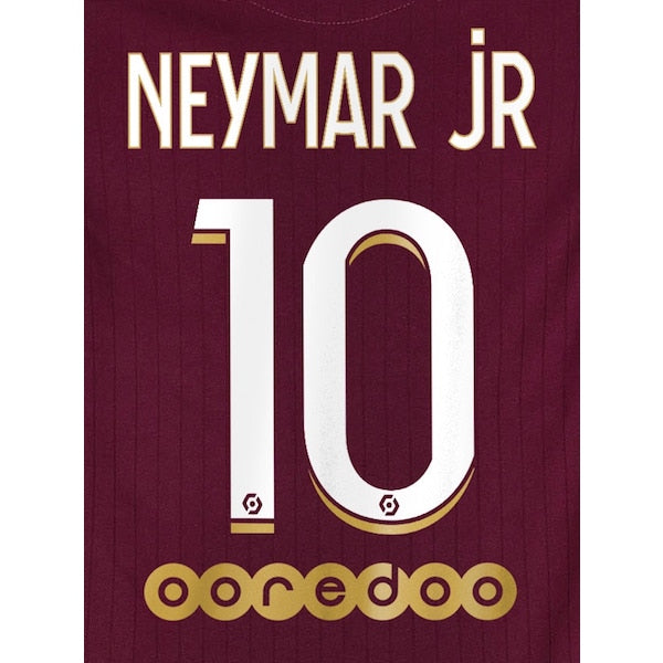 PSG 2020/21 Third Neymar JR #10 Youth Jersey Name Set