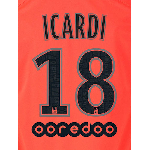PSG 2019/20 Away Icardi #18 Jersey Name Set