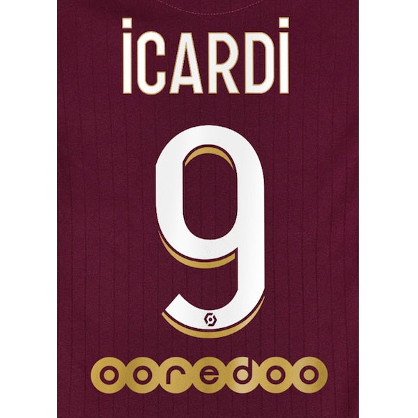 PSG 2020/21 Third Icardi #9 Jersey Name Set