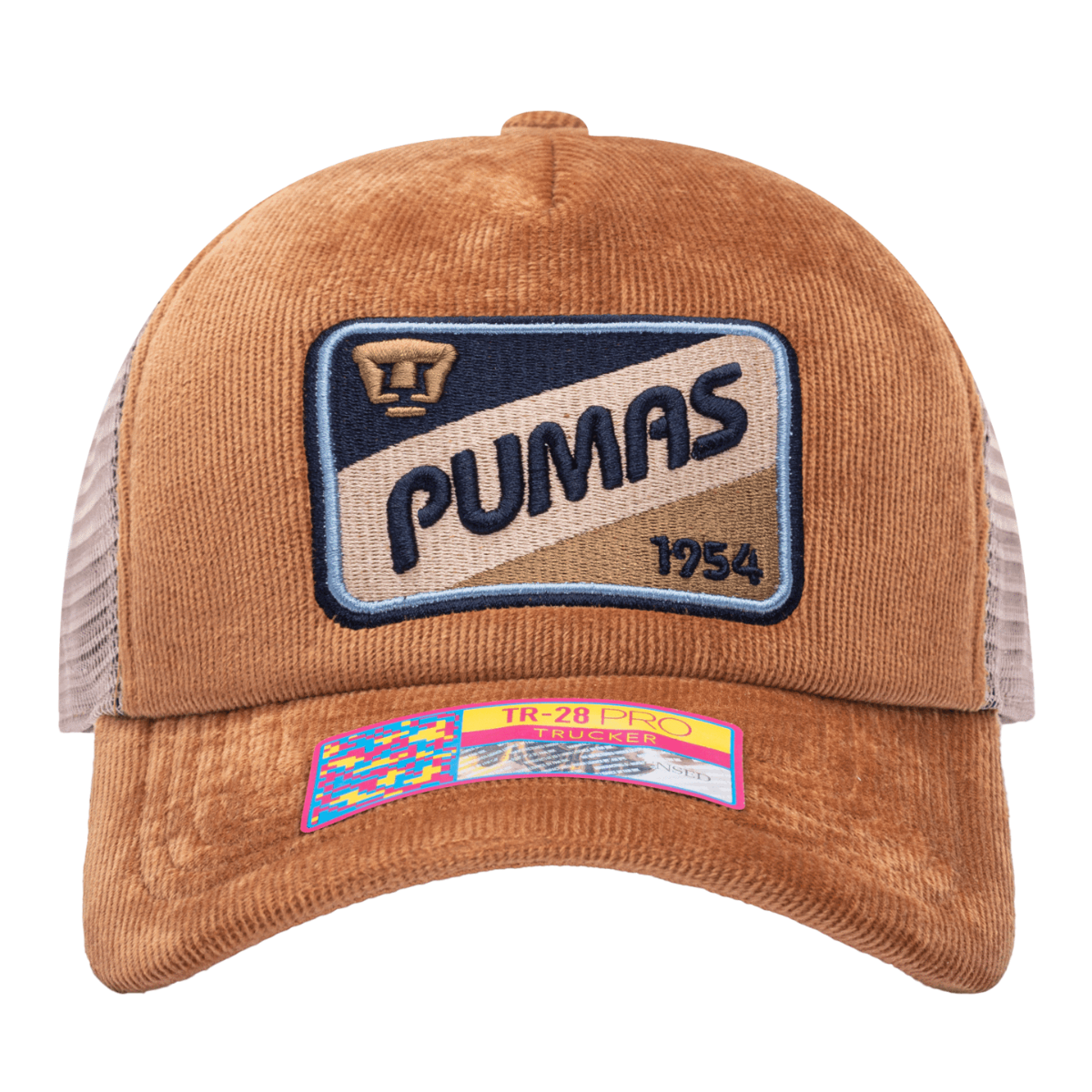 FI Collection Pumas Camionero Trucker Hat - Brown (Front)