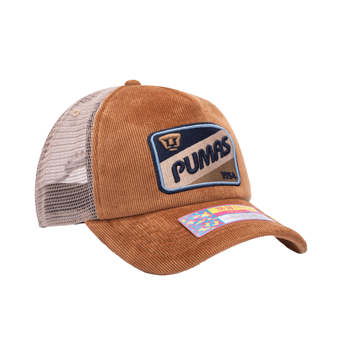 FI Collection Pumas Camionero Trucker Hat - Brown (Diagonal 2)