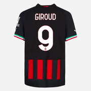 Puma 2022-23 AC Milan Authentic Home Jersey - Black-Red