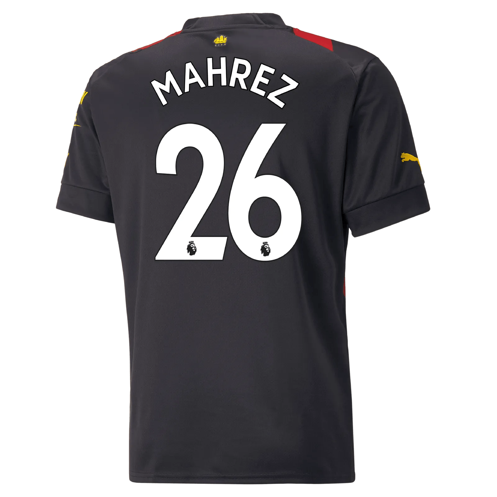 Puma 2022-23 Manchester City Away Jersey - Black-Red