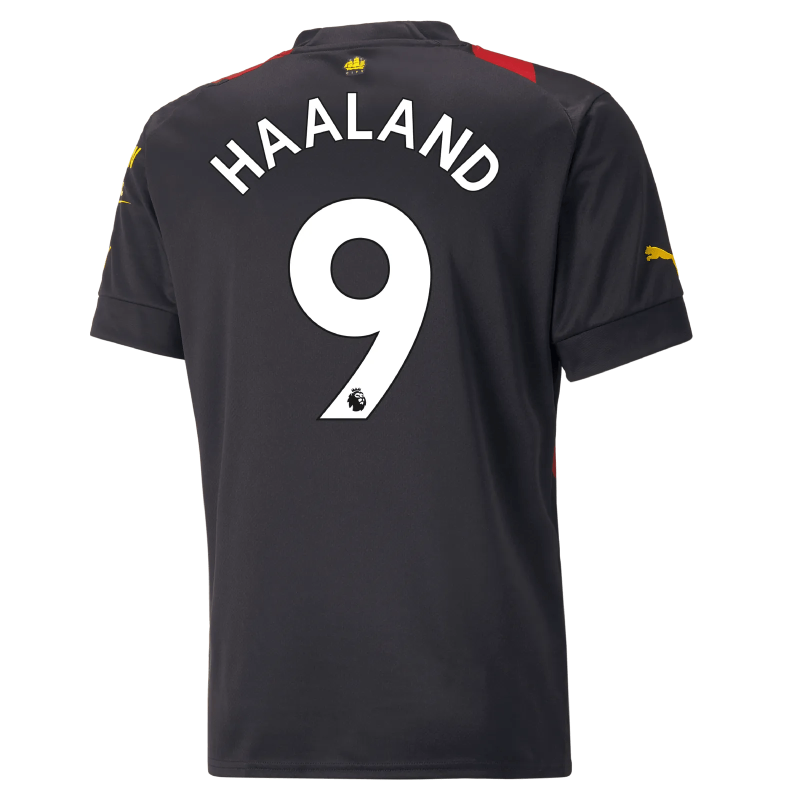 Puma 2022-23 Manchester City Away Jersey - Black-Red