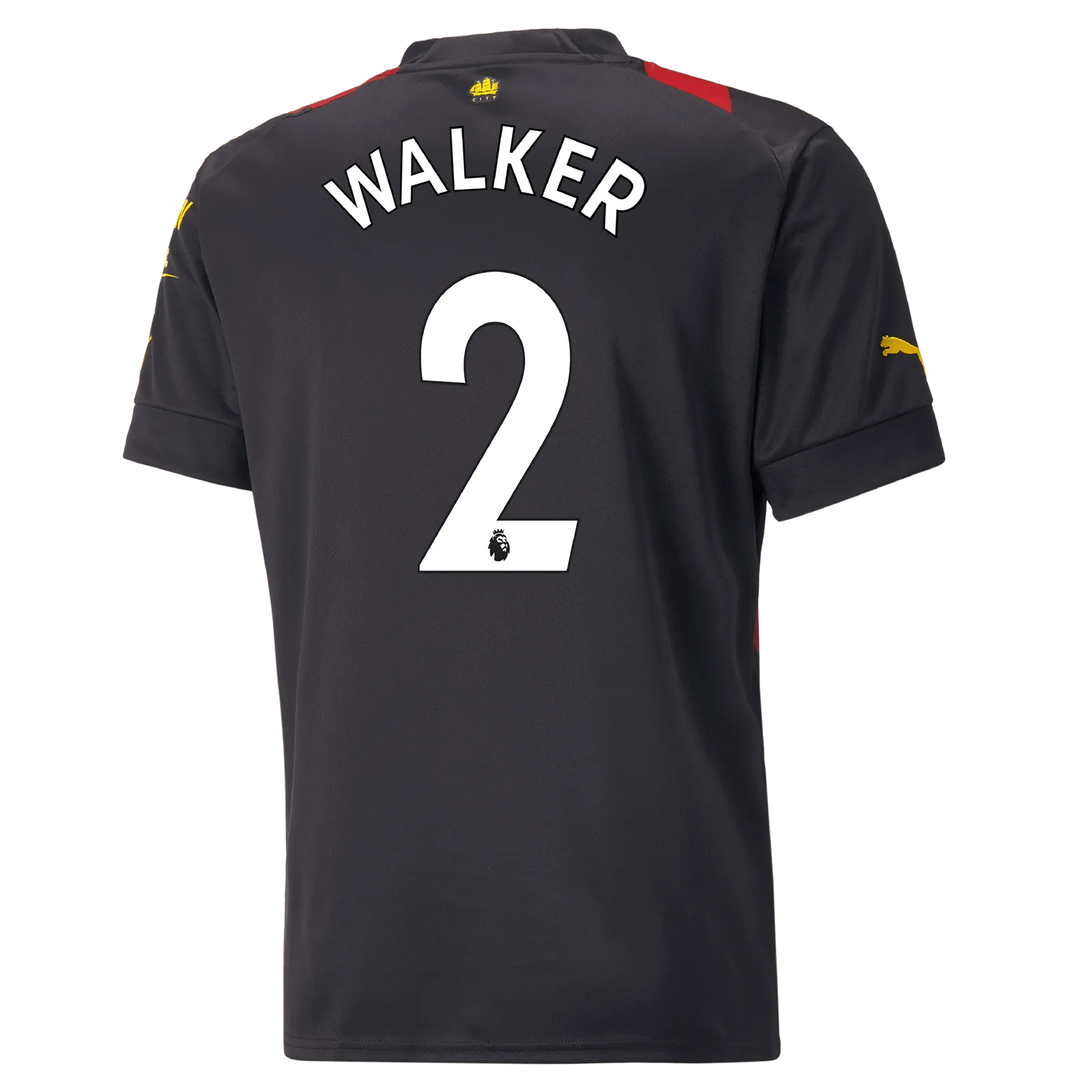 Puma 2022-23 Manchester City Away Jersey - Black-Red