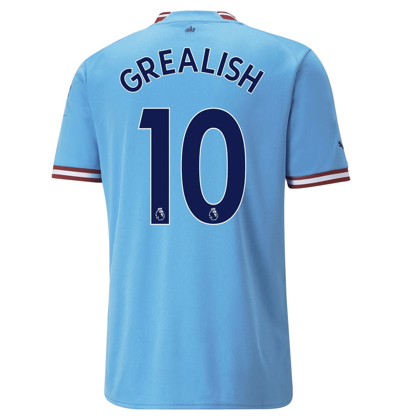 Puma 2022-23 Manchester City Home Jersey - Light Blue-Intense Red