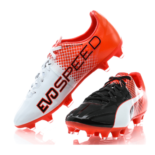 Puma JR evoSpeed 1.5 Tricks FG Black-White-Red