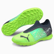 Puma Junior Ultra 3.3 Turf - Green Glare-Aqua