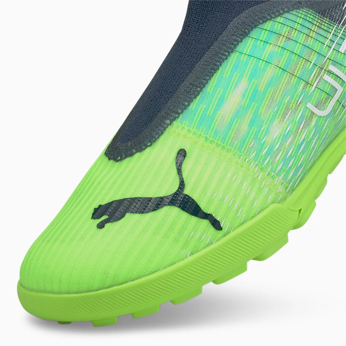 Puma Junior Ultra 3.3 Turf - Green Glare-Aqua