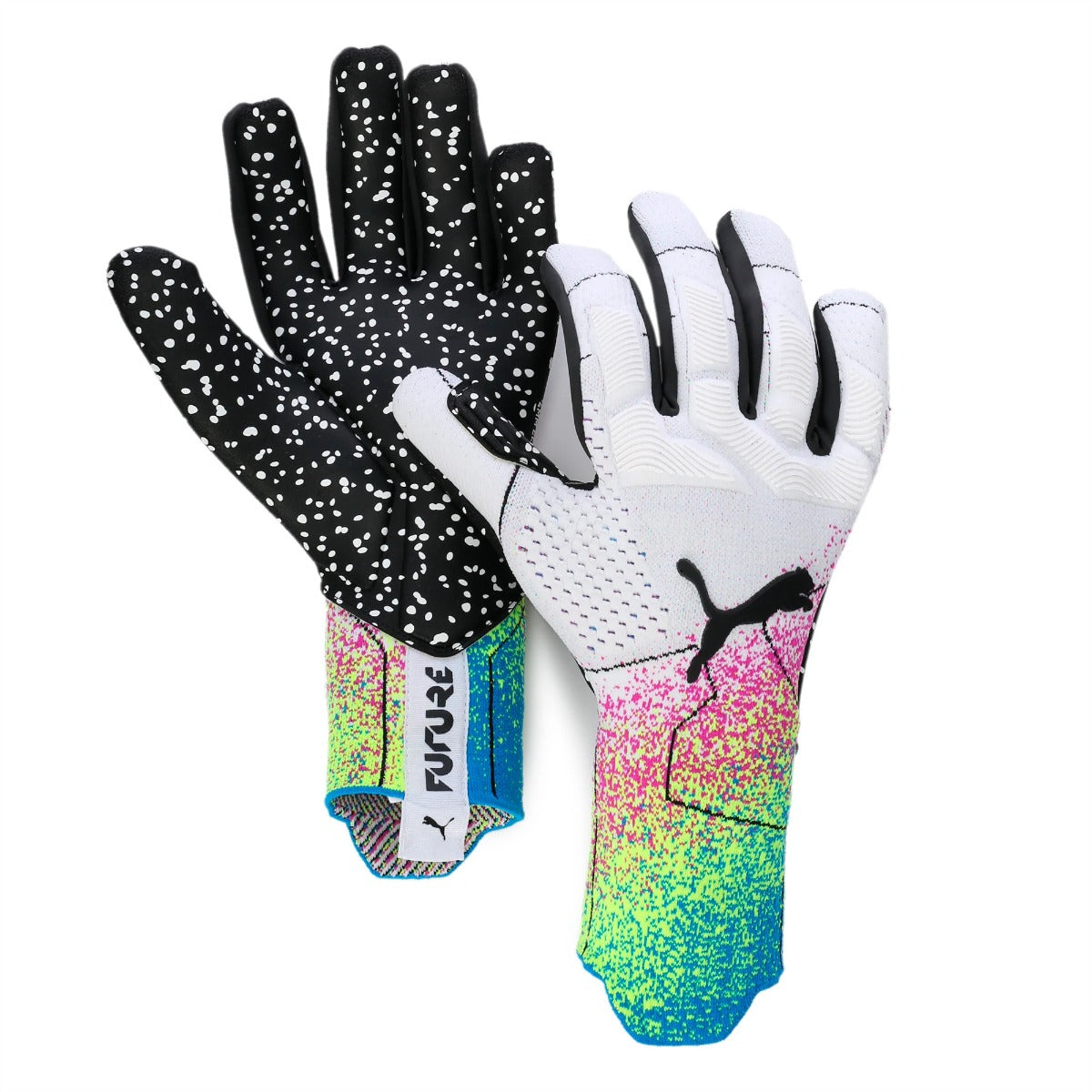 Puma Future Grip 1 NC Goalkeeper Gloves - White-Multicolor (Pair)
