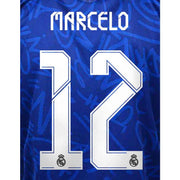 Real Madrid 2021/22 Away/Third Marcelo #12 Jersey Name Set
