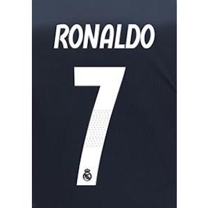 Real Madrid 2018/19 Away Ronaldo #7 Jersey Name Set