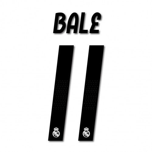 Real Madrid 2018/19 Home Bale #11 Jersey Name Set