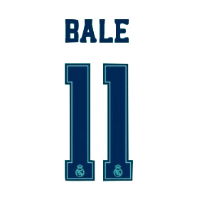 Real Madrid 2019/20 Third Bale #11 Jersey Name Set